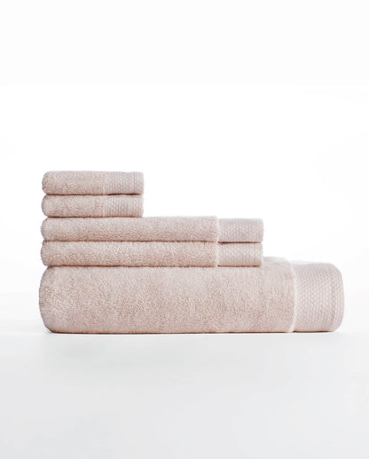 Eminence 100% Egyptian Cotton Face Towel, 670 GSM, Solid, Mauve Chalk