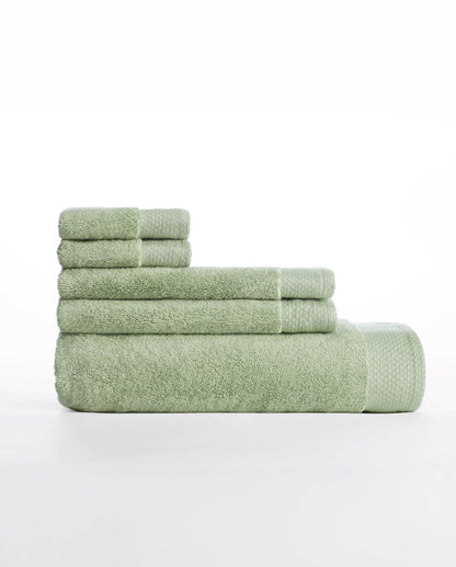 Eminence 100% Egyptian Cotton Face Towel, 670 GSM, Solid, Light Green