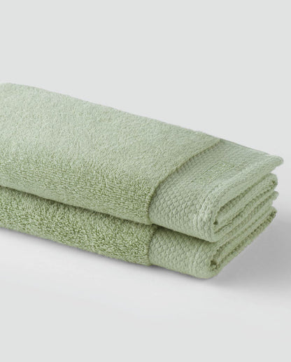 Eminence 100% Egyptian Cotton Face Towel, 670 GSM, Solid, Light Green