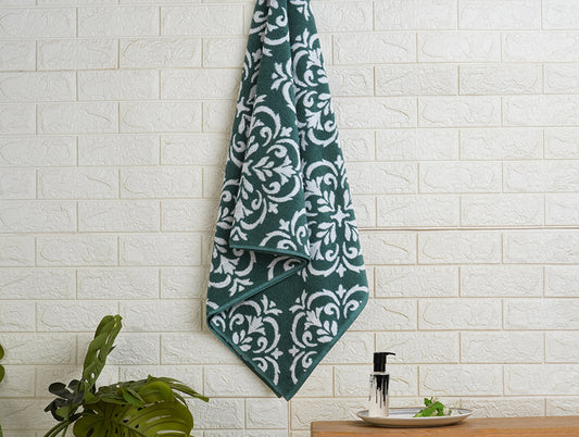 North Atlantic - Dark Teal 100% Cotton Bath Towel - Mirabella By Spaces