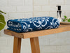 Navy Peony - Dark Blue 100% Cotton Bath Towel - Mirabella By Spaces