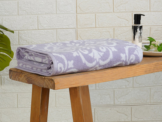 Thistle - Light Voilet 100% Cotton Bath Towel - Mirabella By Spaces