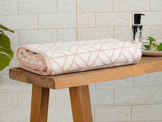 Rose Smoke - Blush 100% Cotton Bath Towel - Mirabella By Spaces