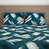 Geometric Dark Green Microfiber King Size Bedsheet - Bliss By Welspun