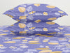 Floral Blue Iris - Violet Polycotton King Size Bedsheet - Wonder Full By Welspun