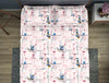 Geometric Petal Pink - Blush Polycotton King Size Bedsheet - Wonder Full By Welspun