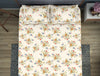 Floral Afterglow - Light Yellow Polycotton King Size Bedsheet - Wonder Full By Welspun