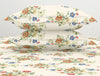 Floral Afterglow - Light Yellow Polycotton King Size Bedsheet - Wonder Full By Welspun