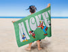 Green 100% Cotton Bath Towel -Disney Mickey By Spaces