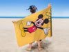 Yellow 100% Cotton Bath Towel - Disney Mickey Mouse By Spaces