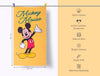 Yellow 100% Cotton Bath Towel - Disney Mickey Mouse By Spaces