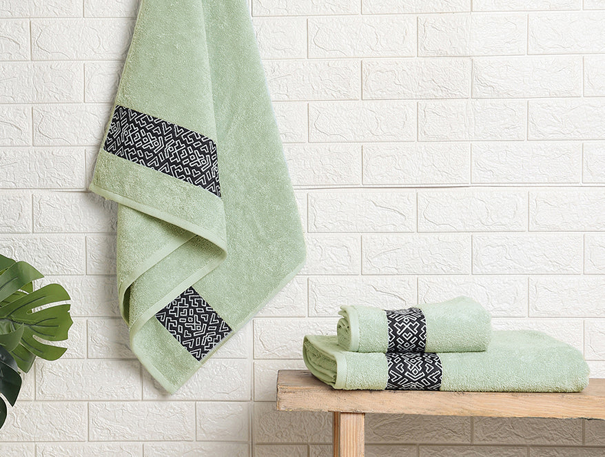Aurum 3 Piece 100% Cotton Towel Combo Set - By Spaces