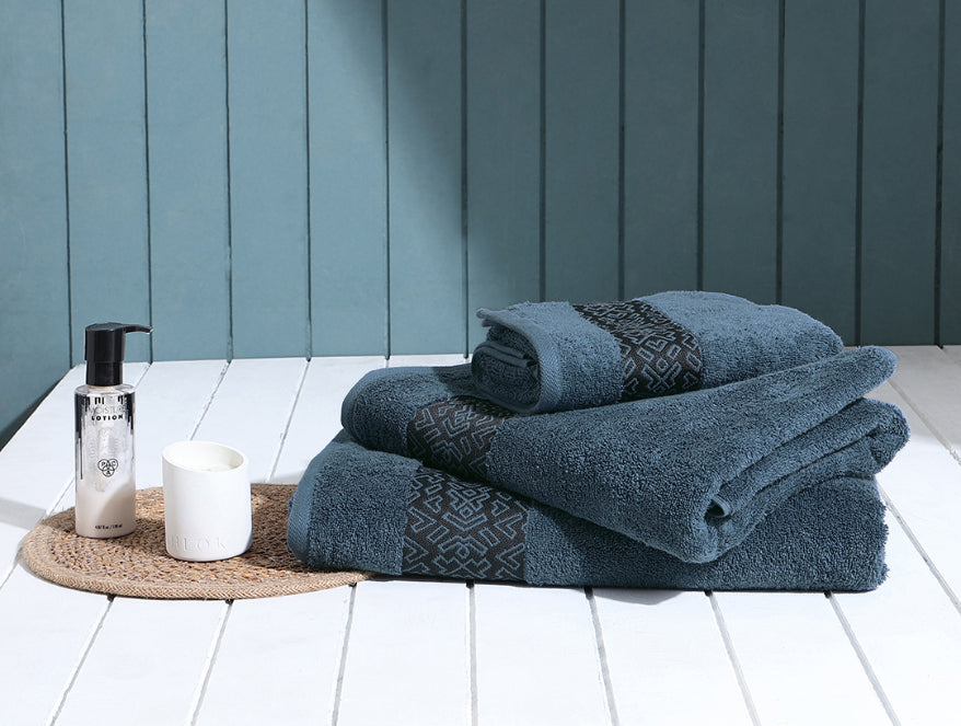 Aurum 3 Piece 100% Cotton Towel Combo Set - By Spaces
