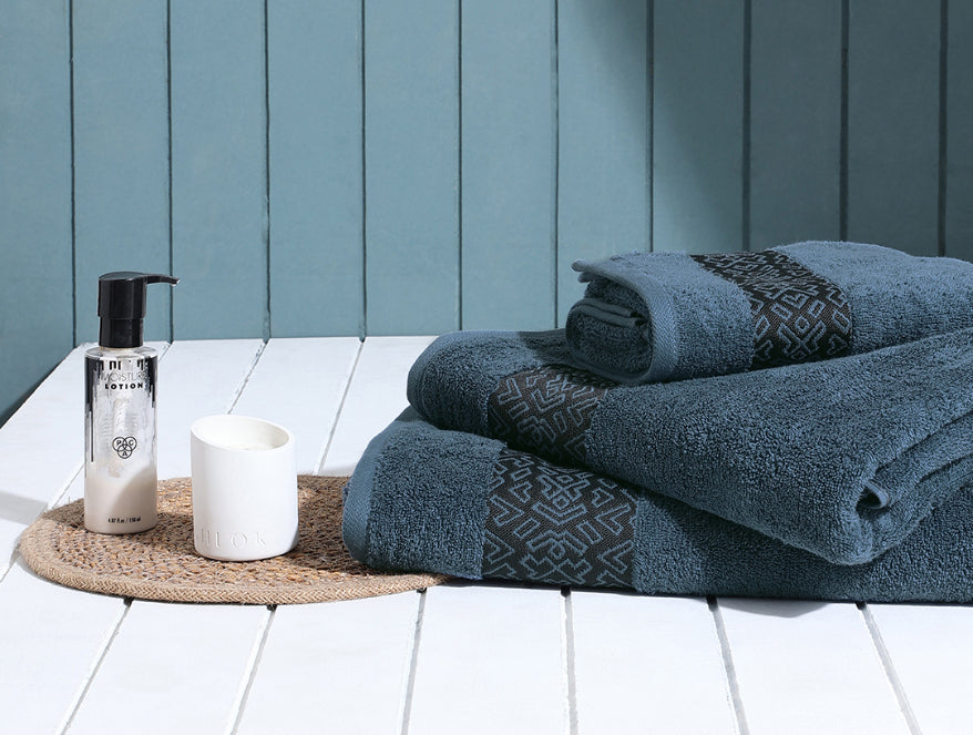 Aurum 3 Piece 100% Cotton Towel Combo Set - By Spaces