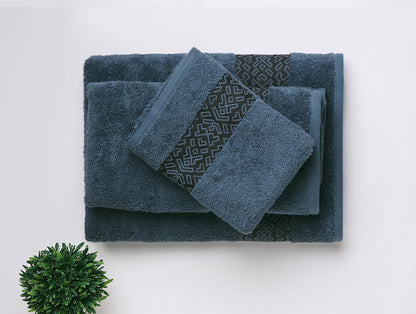 Aurum 3 Piece 100% Cotton Towel Combo Set - By Spaces