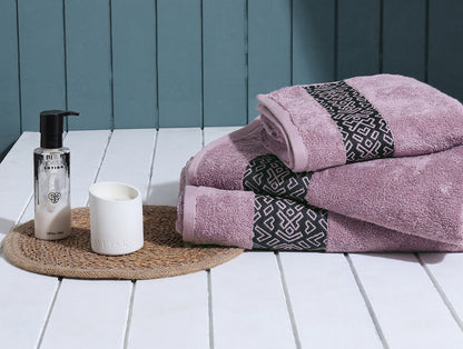 Aurum 3 Piece 100% Cotton Towel Combo Set - By Spaces