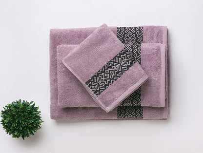 Aurum 3 Piece 100% Cotton Towel Combo Set - By Spaces