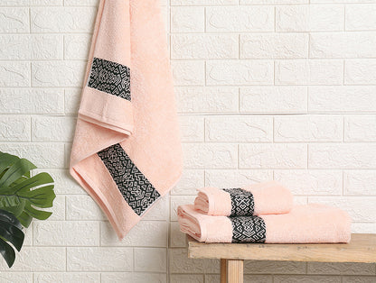 Aurum 3 Piece 100% Cotton Towel Combo Set - By Spaces