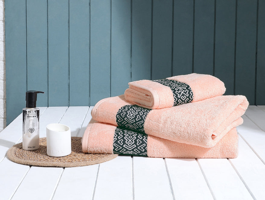 Aurum 3 Piece 100% Cotton Towel Combo Set - By Spaces