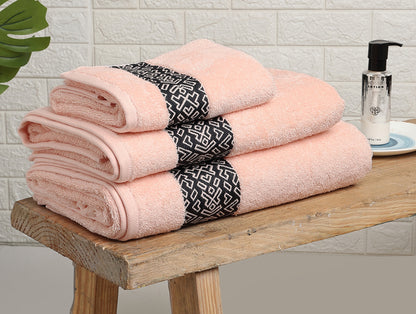 Aurum 3 Piece 100% Cotton Towel Combo Set - By Spaces