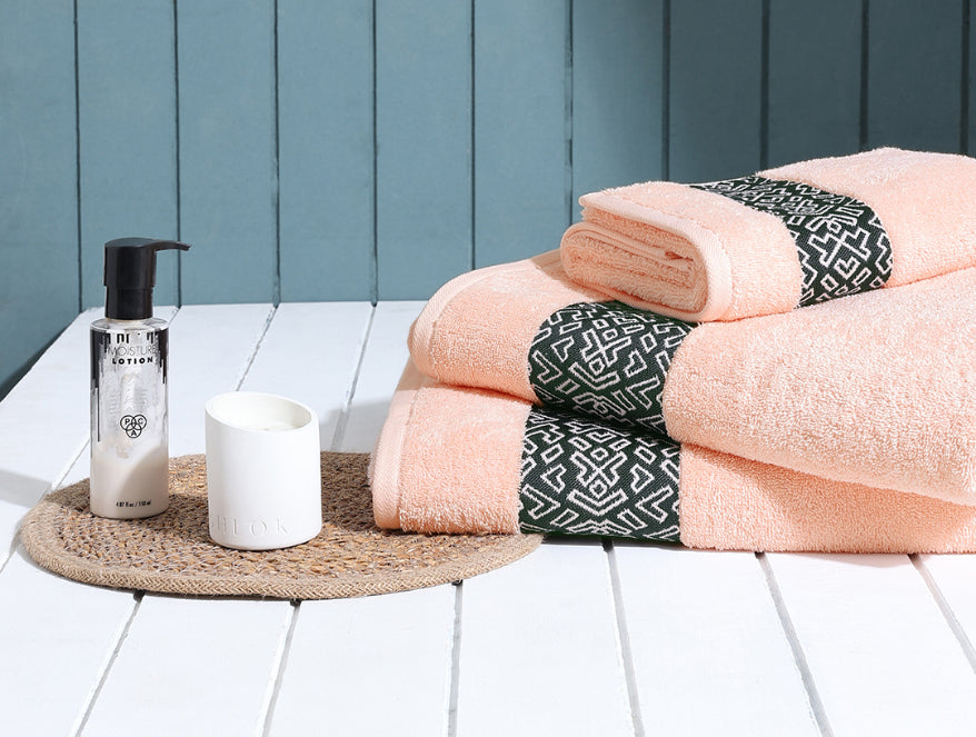 Aurum 3 Piece 100% Cotton Towel Combo Set - By Spaces