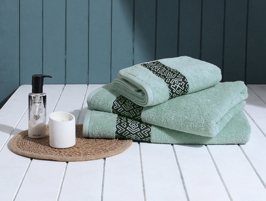 Aurum 3 Piece 100% Cotton Towel Combo Set - By Spaces