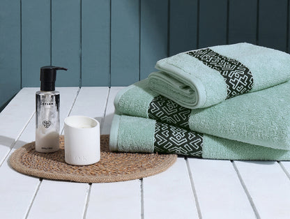 Aurum 3 Piece 100% Cotton Towel Combo Set - By Spaces