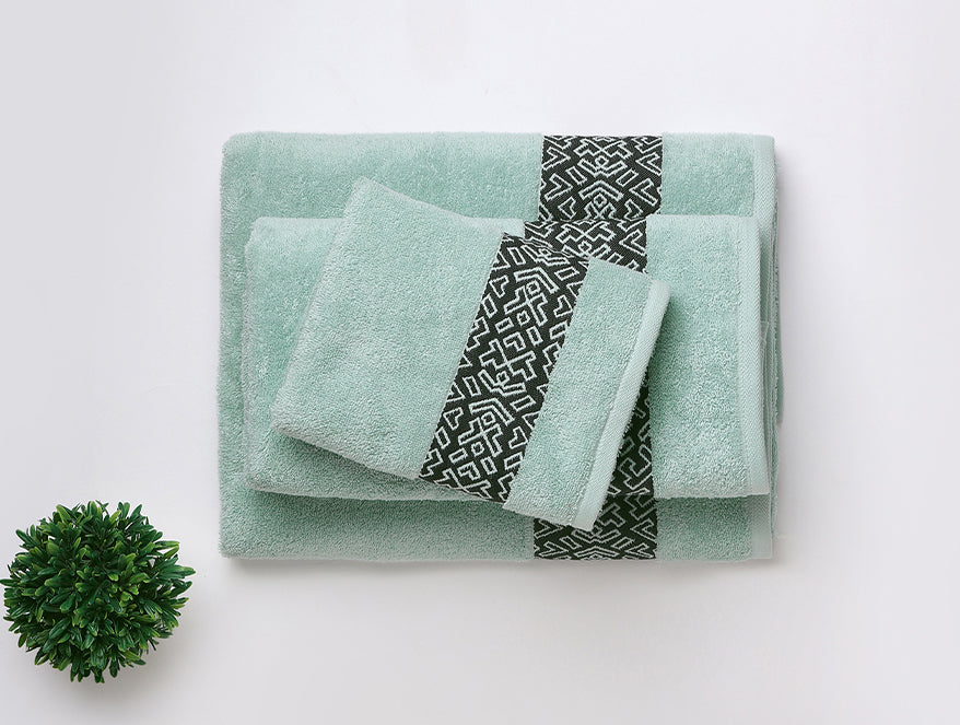 Aurum 3 Piece 100% Cotton Towel Combo Set - By Spaces