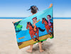 Light Blue  100% Cotton Bath Towel - Chhota Bheem By Spaces