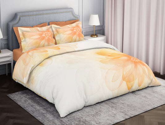 Light Yellow Elegance 100% Cotton Large Bedsheet - Vivant by Spaces
