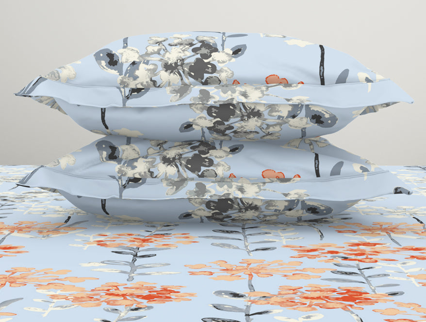 Exquisite Ornate Aqua 100% Cotton Double Quilt by Spaces