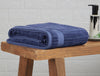 Blue Indigo 100% Cotton Bath Towel - Welstyle By Welspun