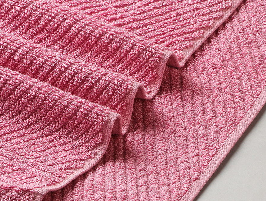 Stripe Blush 100% Cotton Bath Towel - Relish By Spaces