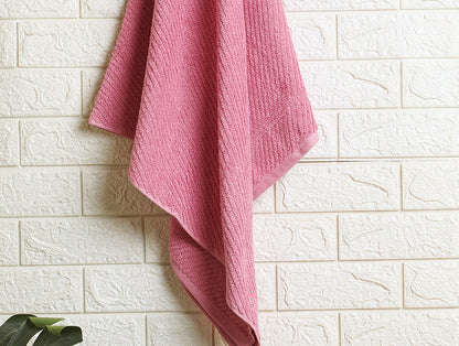 Stripe Blush 100% Cotton Bath Towel - Relish By Spaces