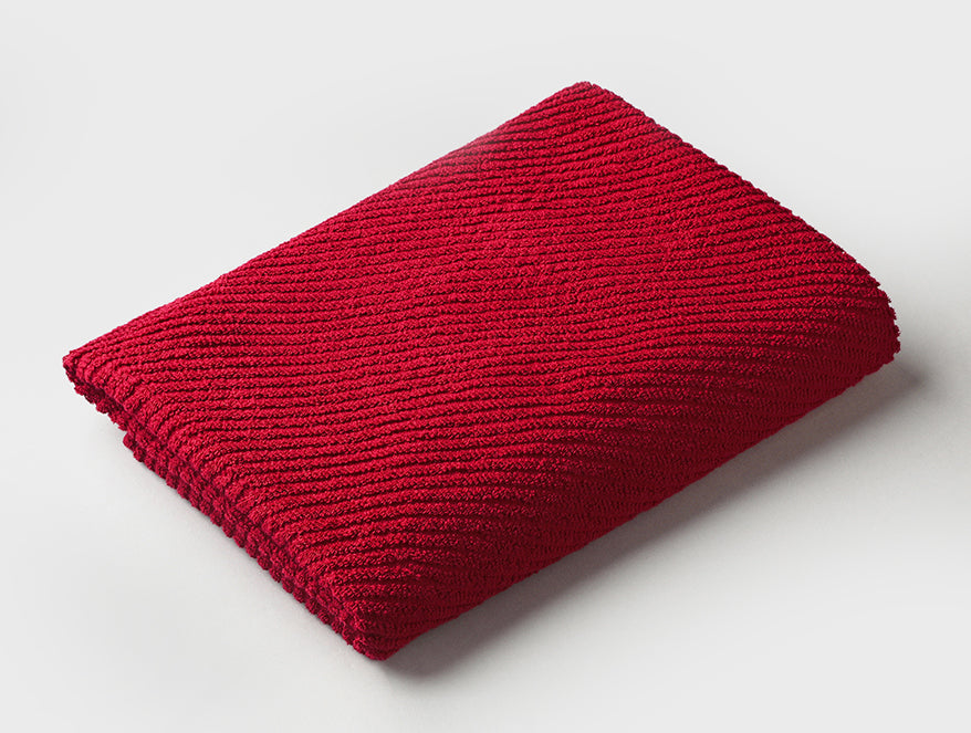 Stripe Dark Red 100% Cotton Bath Towel - Relish By Spaces