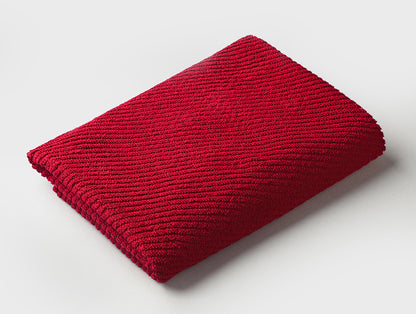 Stripe Dark Red 100% Cotton Bath Towel - Relish By Spaces