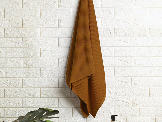 Stripe Orange 100% Cotton Bath Towel - Relish By Spaces