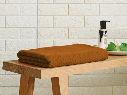 Stripe Orange 100% Cotton Bath Towel - Relish By Spaces