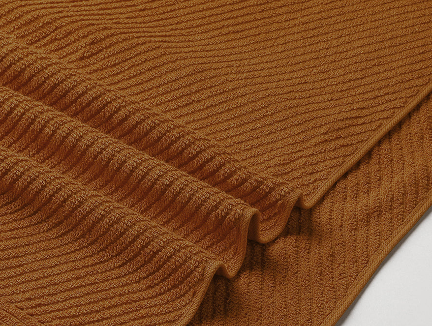 Stripe Orange 100% Cotton Bath Towel - Relish By Spaces