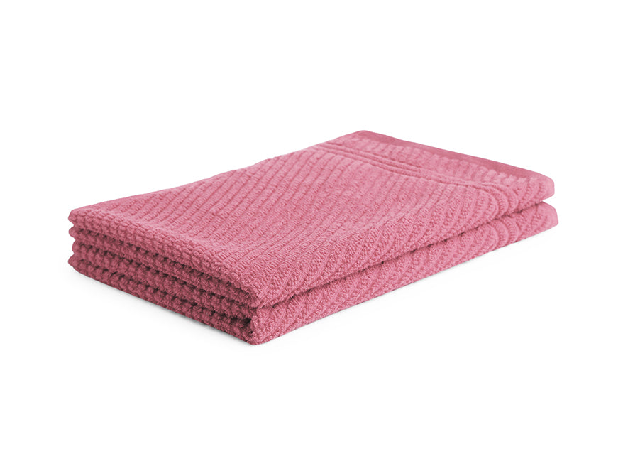 Stripe Blush 2 Piece 100% Cotton Hand Towel - Relish By Spaces