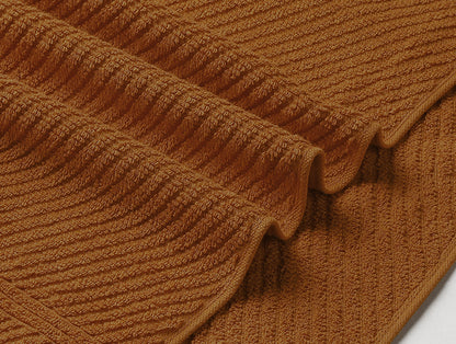 Stripe Orange 2 Piece 100% Cotton Hand Towel - Relish By Spaces