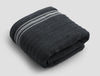 Solid Dark Grey 100% Cotton Bath Towel-Mellow By Spaces