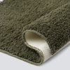 Solid Dark Green 100% Polyster Small Bath Mats  - Cloudz By Spaces