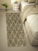 Geometric Beige Polyester 1 Runner - Wonderfull Carpet By Welspun