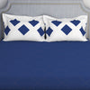 Solid Dark Blue Viscose Poly Cotton 1 Double Bedsheet/2 Pillow Covers - Youthopia By Spaces