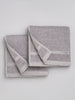 Grey 100% Cotton Hand Towel - Quik Dry By Welspun