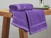 Deep Lavender 100% Cotton Hand Towel - Quik Dry By Welspun