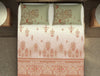 Godna Ornate Beige 100% Cotton King Size Bedsheet - Rangana by Spaces