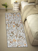 Floral Beige Polyester 1 Runner - Wonderfull Carpet By Welspun