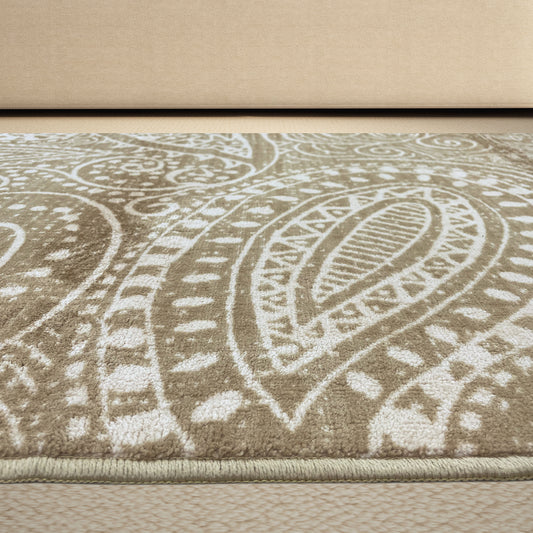 Light Brown Polyester Runner - Blissful By Spaces